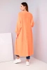 Lange Strickjacke neonorange