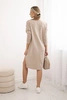 Oversize dress dark beige