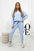 2-teiliges Set Bluse + Hose blau