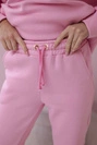 Isoliertes Set mit Kapuzensweatshirt hellrosa