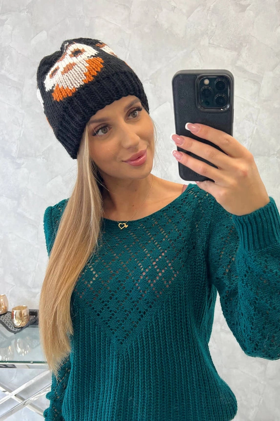 Dámska čiapka Ofelia K349 čierna