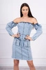 Off-the-shoulder stretch denim dress S/M-L/XL