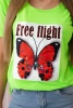 Bluzka Free Flight zielony neon