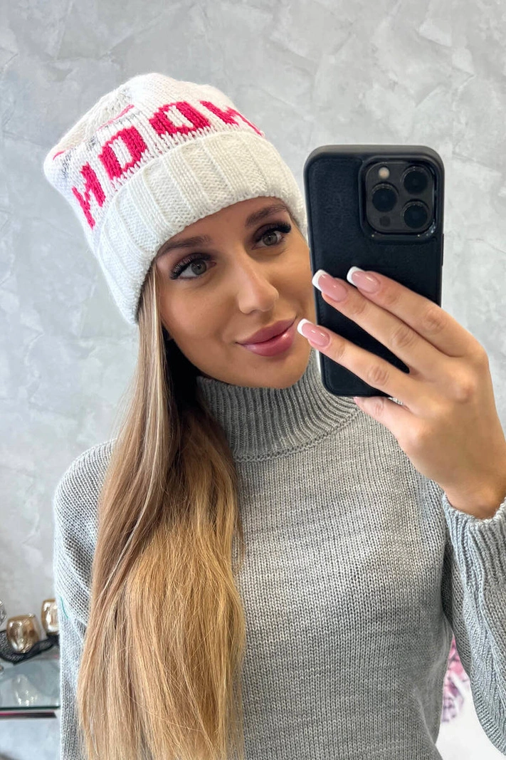 Dámska čiapka London K385 biela