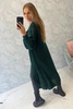 Sweter długi kardigan ciemno zielony
