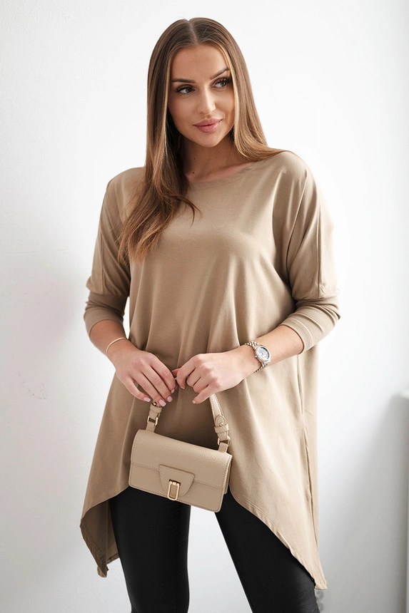Blúzka oversize farba ťavy
