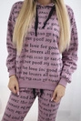Set with print dark pink