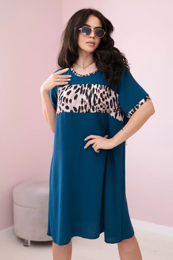 Leopard print dress nautical