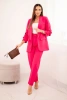 Elegant set of jackets and trousers pink