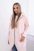 Long insulated sweatshirt powder pink melange