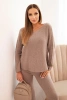 Women's sweater set with wide legs and long sleeves fango