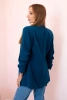 Elegant jacket with lapels dark teal