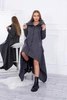 Insulated dress with longer sides graphite