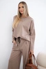 Set Punto Milano Winter sweatshirt + wide-leg trousers cappuccino