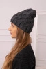 Cap with fleece Agnieszka K239 graphite