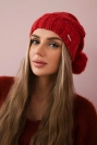 Fleece-Mütze Sandra K210 Himbeere