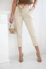 Punto trousers with belt light beige