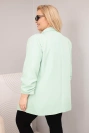 Moteriška elegantiška Plus Size švarkas mėtų