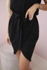 Tied dress with an envelope-like bottom black