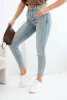 Women's M.sara pants with push-up effect and mid-rise light denim