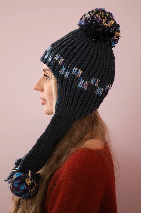 Dámské ušanky Nadia K321 graphite