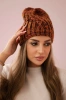 Cap with fleece Merry K225 brown