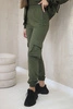 Komplet 3 w 1 bluza + top + spodnie khaki