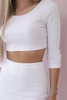 Set of blouses with a skirt white
