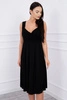 Dress with wide straps black