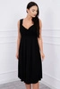 Kleid mit breiten Trägern schwarz