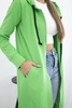 Hooded dress with a hood light green