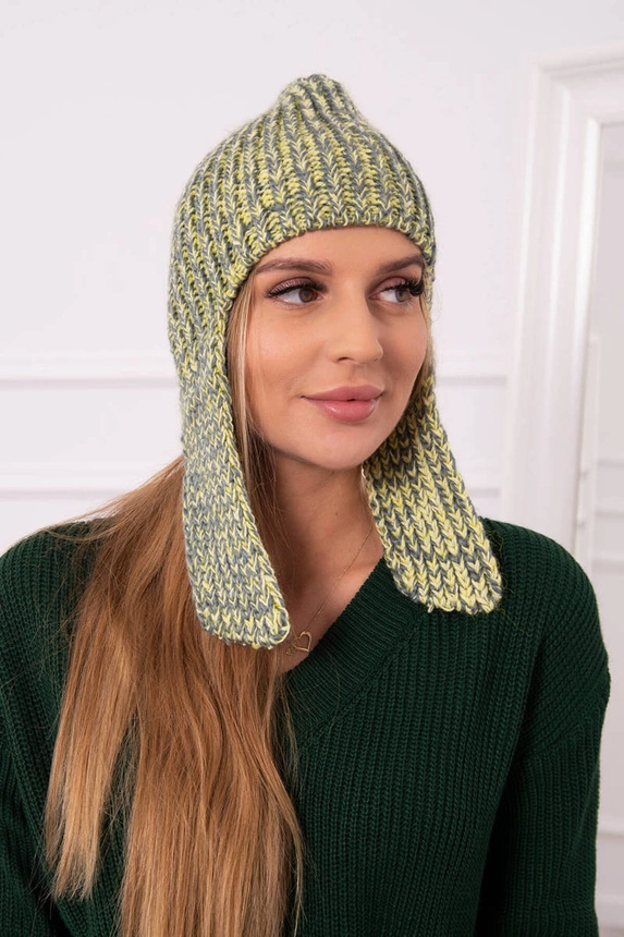 Women's long eared cap Jana K314 yellow