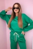 Set sweatshirt + pants buttery fabric green