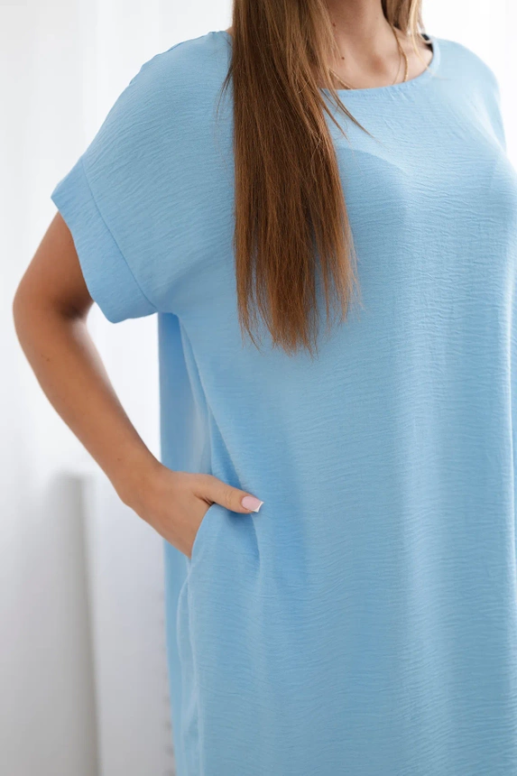 Dress with pockets blue