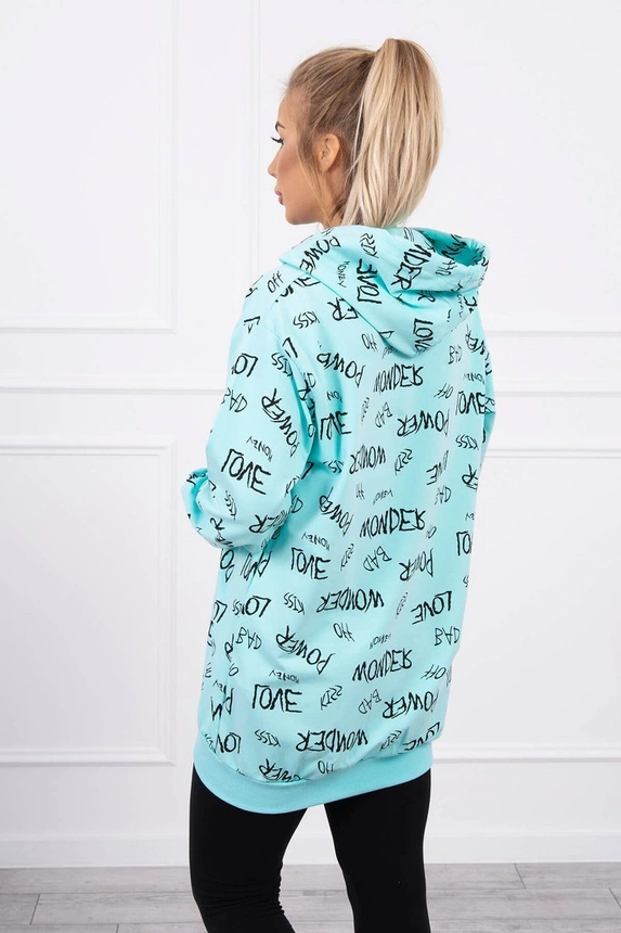 Sweatshirt mit Schriftzug mint