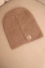 Classic women's alpaca hat with decorative plate fango