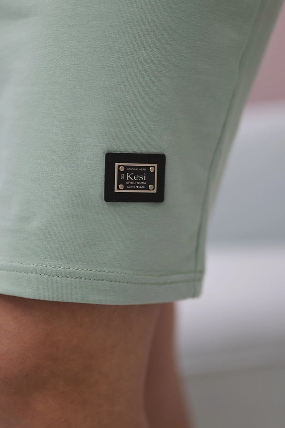 Dress tied at the neck dark mint