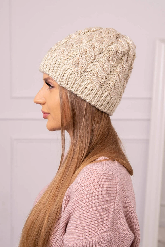 Dámská čepice Kalina K362 light beige