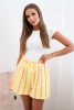 Women's cotton shorts striped yellow neon