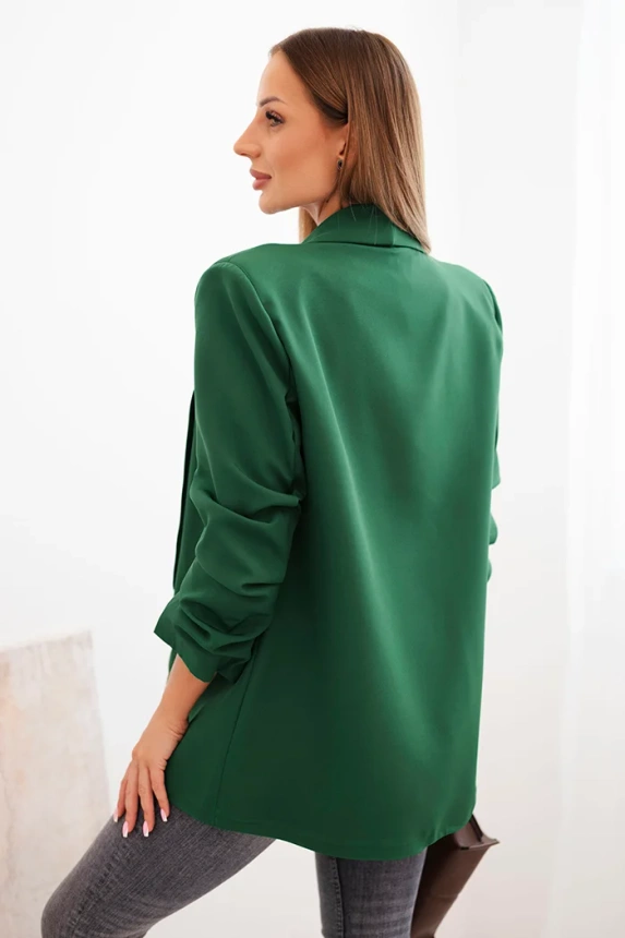Sako s klopami elegantní zelené