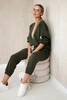 Viscose set sweatshirt + pants khaki