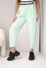 Summer Punto pants with pockets mint