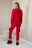 Set 3 in 1 sweatshirt + top + pants red