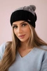 Cap with fleece Paris K212 gray+black