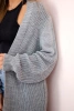 Sweater long cardigan gray