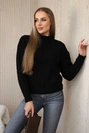 Sweater put on over the head black
