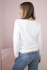 Damen-Sweatshirt mit Pailletten-Schriftzug weiß