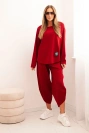 Komplet Punto Milano Winter mikina + kalhoty bordový