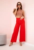 Pants with a wide leg red