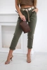 Punto trousers with belt khaki